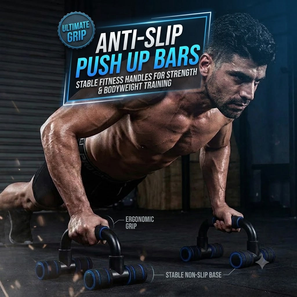 Anti-Slip Push Up Bars – Stable Fitness Handles for Strength