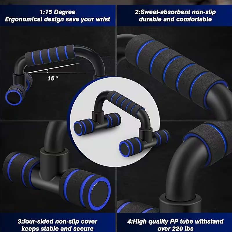 Anti-Slip Push Up Bars – Stable Fitness Handles for Strength